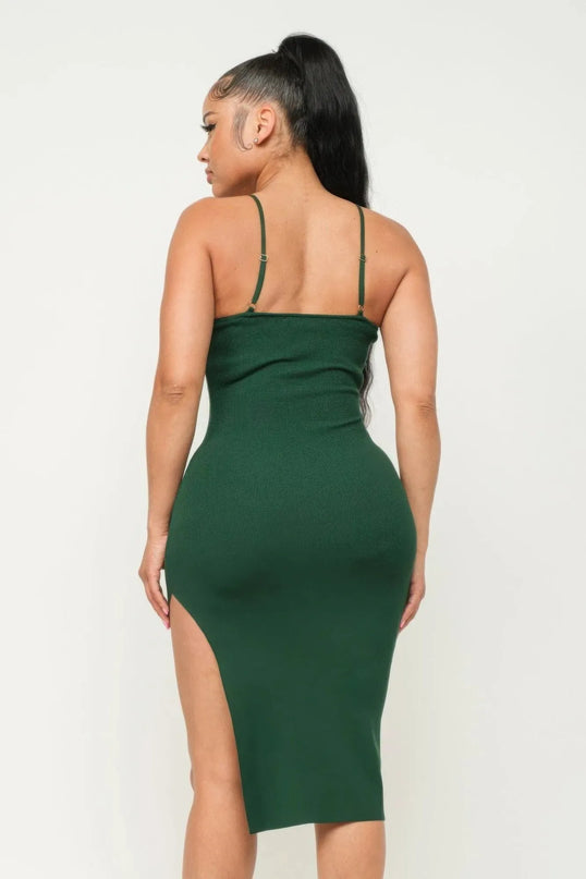 Side Slit Cami Dress - ShopEasier