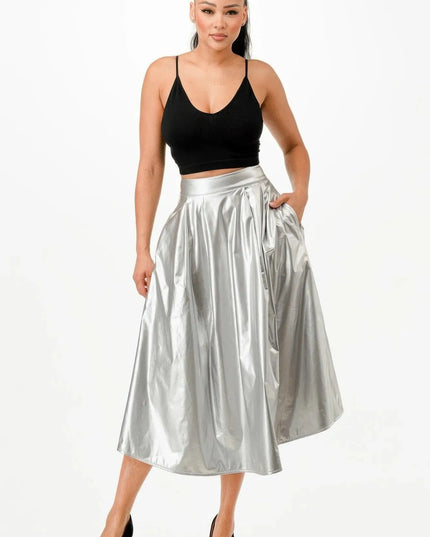 Midi Skirt With Pockets