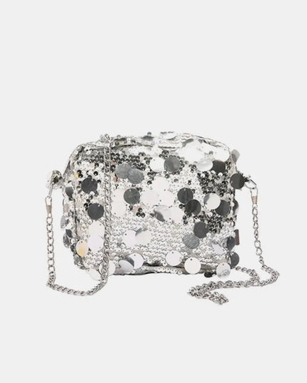 Sequin Chain Shoulder Bag