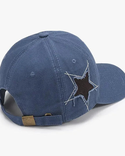 Adjustable Star Raw Hem Cap - ShopEasier