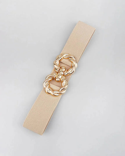 Elastic Belt with Zinc Alloy Buckle