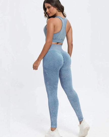 Scoop Neck Wide Strap Top and Pants Active Set - ShopEasier