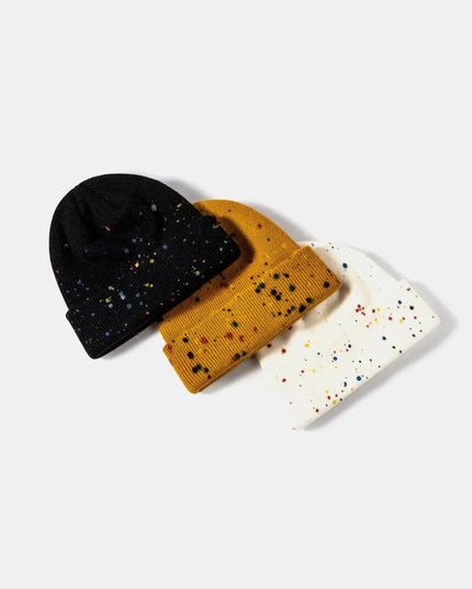 Confetti Rib-Knit Cuff Beanie - ShopEasier