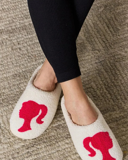 Festive Plush Winter Slippers