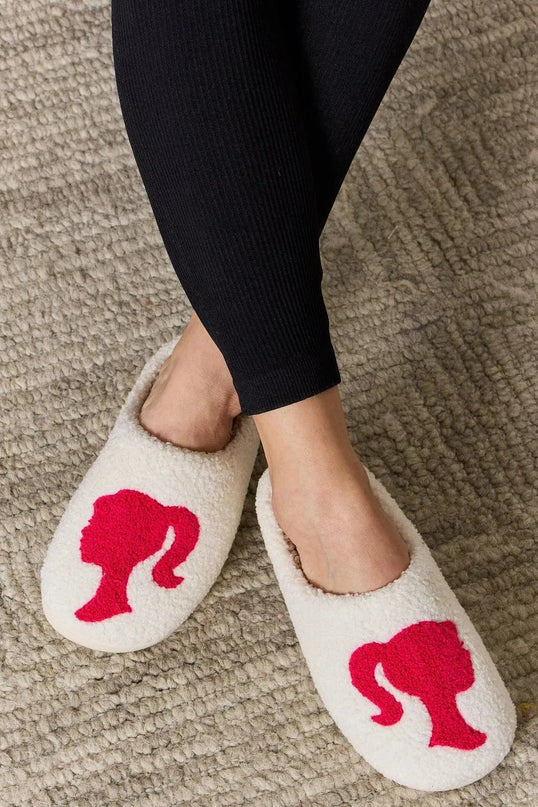 Festive Plush Winter Slippers