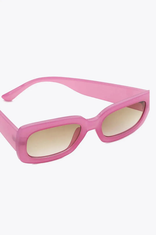 UV400 Polycarbonate Rectangle Sunglasses with Case