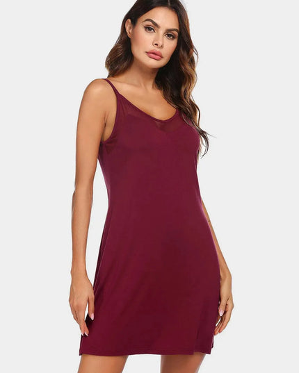 Scoop Neck Spaghetti Strap Lounge Dress