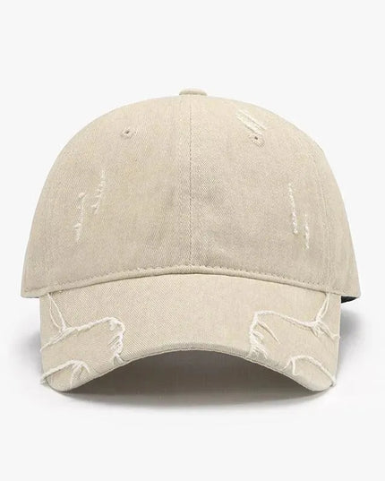 Raw Hem Adjustable Cap - ShopEasier