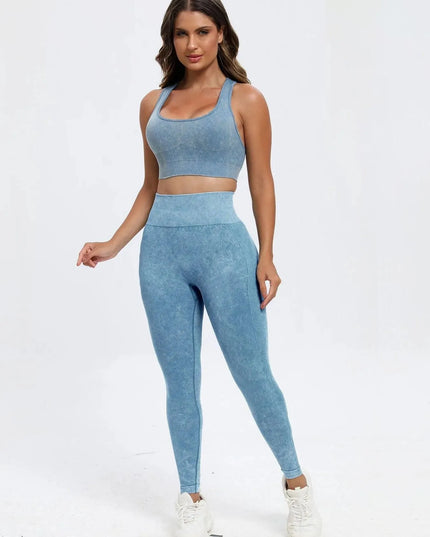 Scoop Neck Wide Strap Top and Pants Active Set - ShopEasier