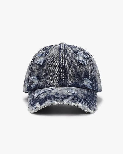 Distressed Cotton Baseball Cap - ShopEasier