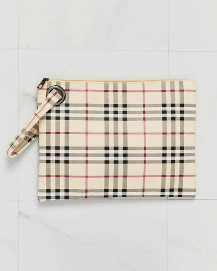 Carry Your Love Plaid Wristlet