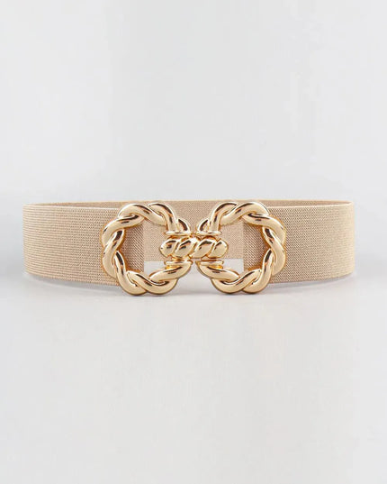 Elastic Belt with Zinc Alloy Buckle