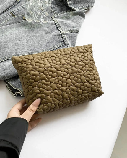 Floral Patterned Polyester Evening Clutch