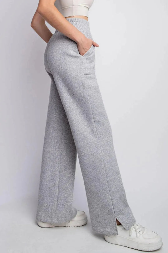 Chic Drawstring Straight Leg Slit Sweatpants for All Sizes