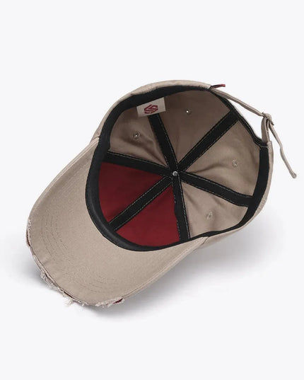 ATLANTIC Graphic Distressed Baseball Cap - ShopEasier