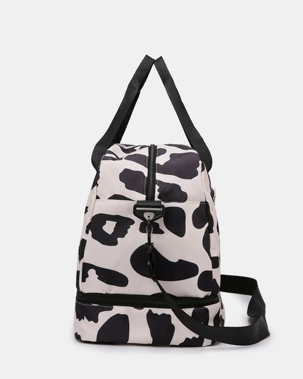 Bolsa de viaje de tela Oxford con estampado de leopardo