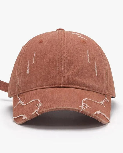 Raw Hem Adjustable Cap - ShopEasier