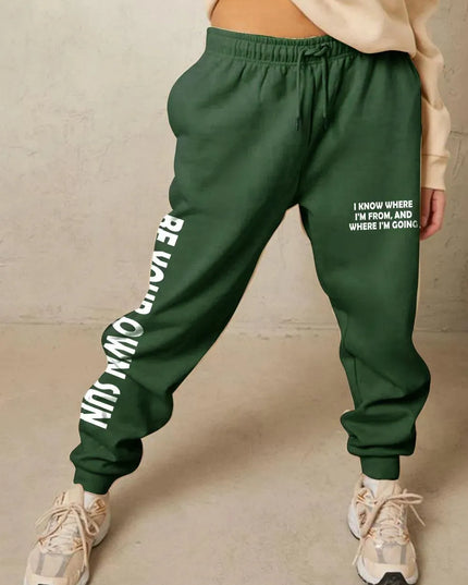 Be Your Own Sun Graphic Sweatpants in Full Size