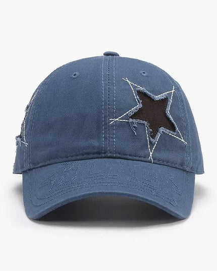 Adjustable Star Raw Hem Cap - ShopEasier