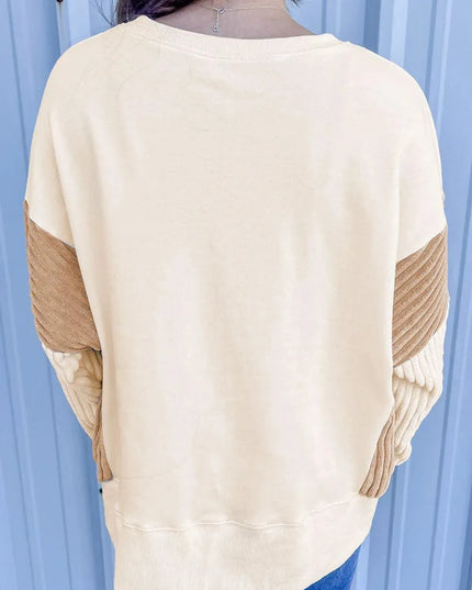 Round Neck Long Sleeve Sweatshirt