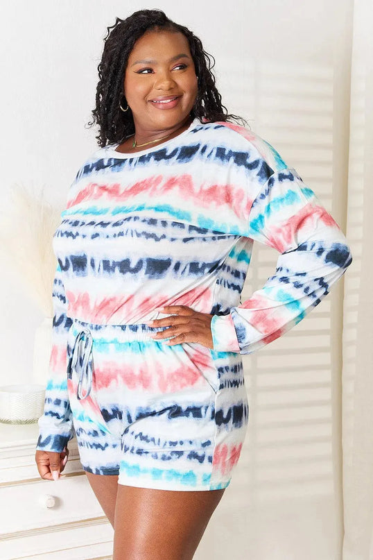 Trendy Tie-Dye Oversized Lounge Set