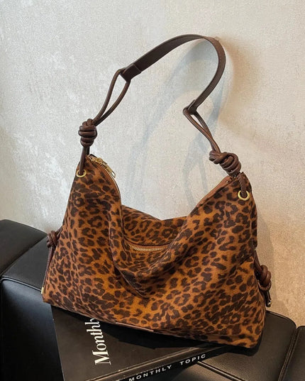 Suede Large Shoulder Bag