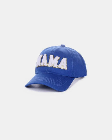 Gorra de béisbol con parche de chenilla MAMA 