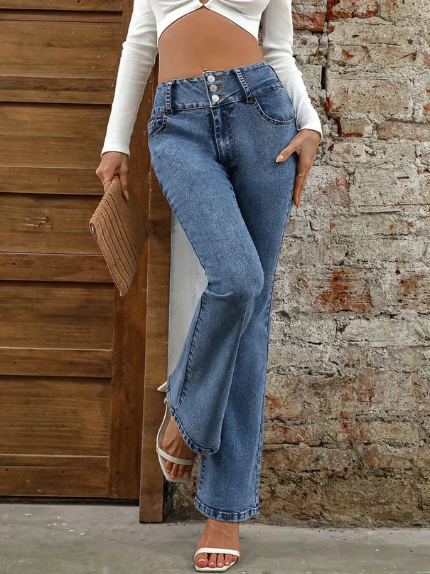 Bootcut Jeans with Pockets - ShopEasier