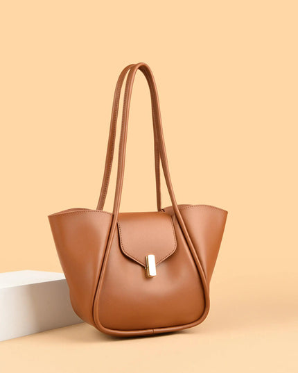 PU Leather Shoulder Bag with Pouch