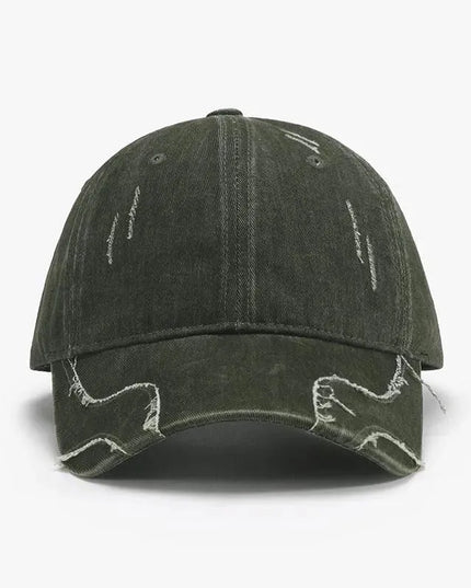 Raw Hem Adjustable Cap - ShopEasier