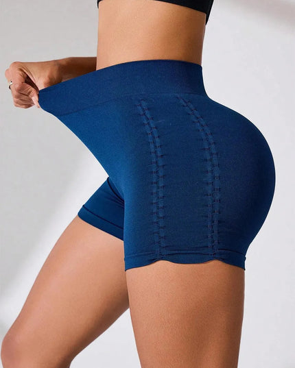 High Rise Active Shorts with Side Ruching