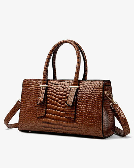 Textured PU Leather Handbag