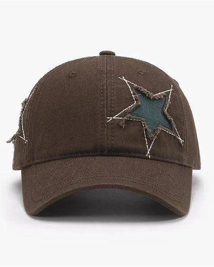 Adjustable Star Raw Hem Cap - ShopEasier