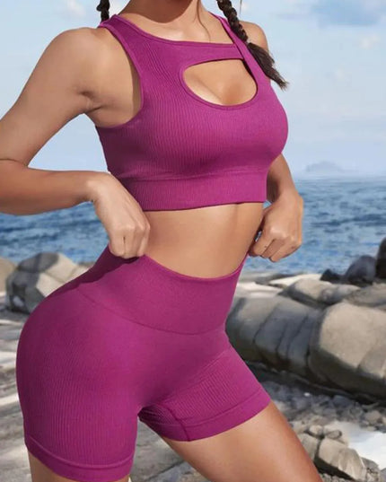 Cutout Two-Piece Sports Set - ShopEasier