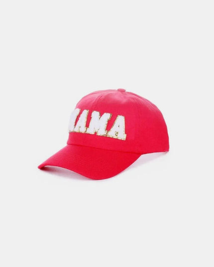 Gorra de béisbol con parche de chenilla MAMA 