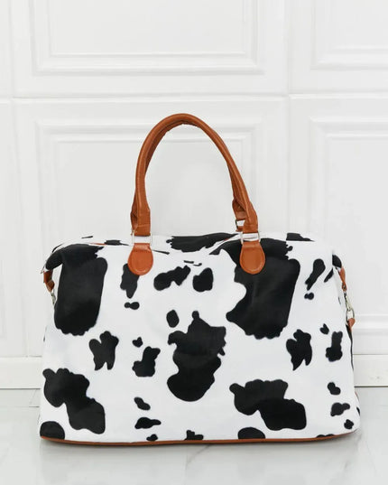 Bolso de fin de semana de felpa con estampado animal