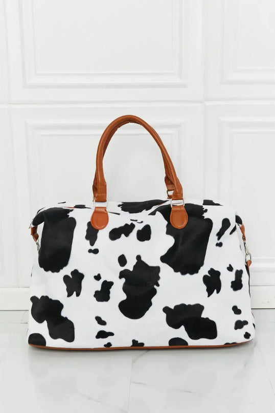 Bolso de fin de semana de felpa con estampado animal