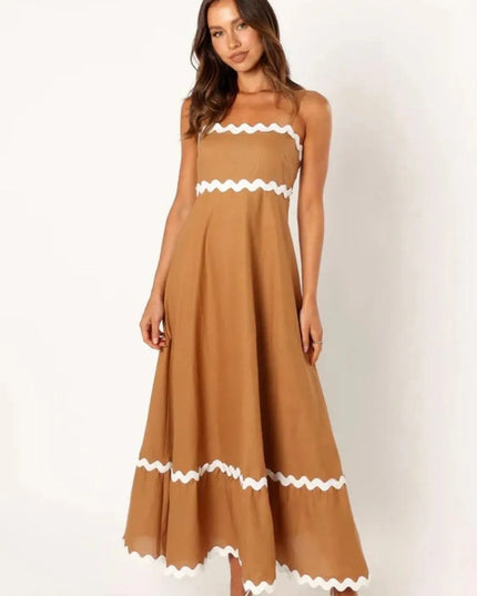 Spaghetti Strap Maxi Dress - ShopEasier