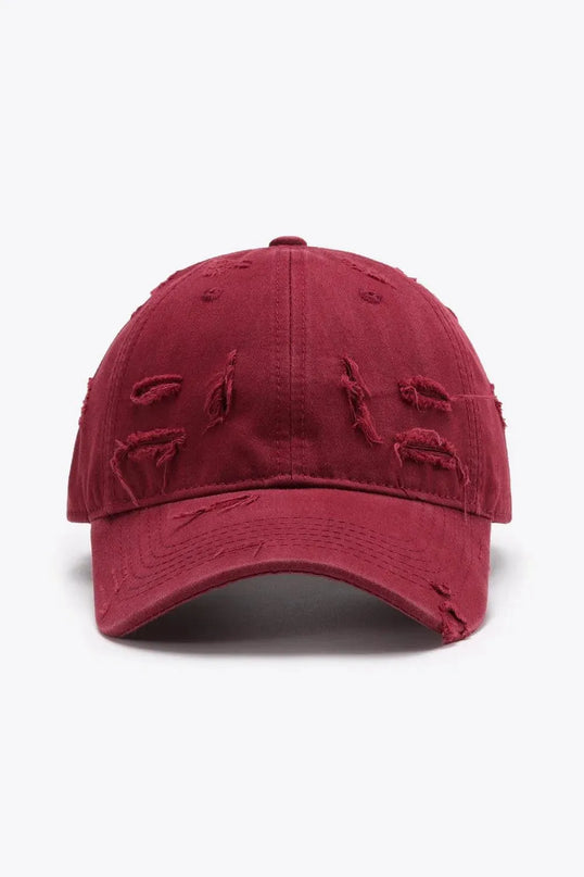 Distressed Adjustable Baseball Cap - ShopEasier