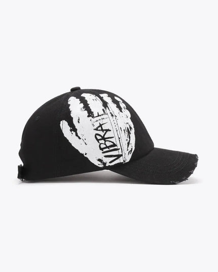 VIBRA Graphic Distressed Adjustable Baseball Cap - ShopEasier