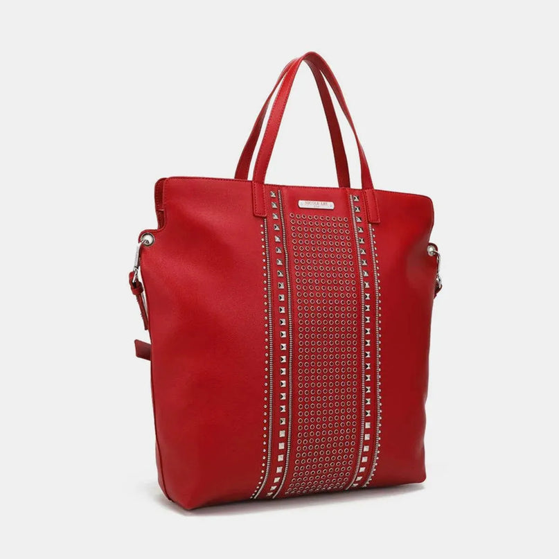 Bolso tote grande con tachuelas de Nicole Lee USA