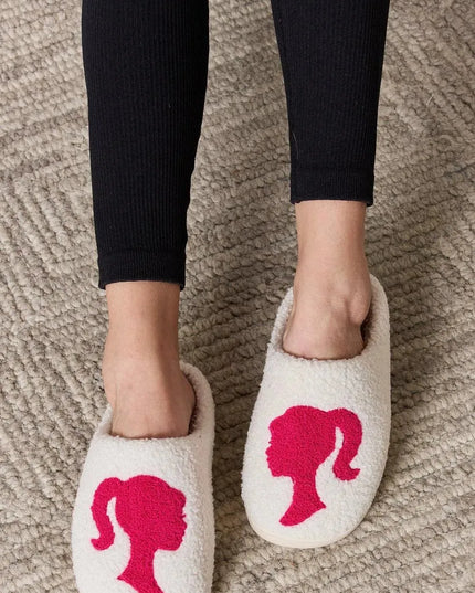 Festive Plush Winter Slippers