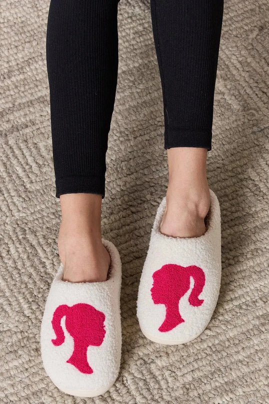 Festive Plush Winter Slippers