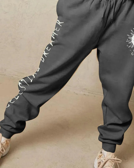 Celestial Dreamer Graphic Sweatpants by Simply Love - Full Size Casual Wear