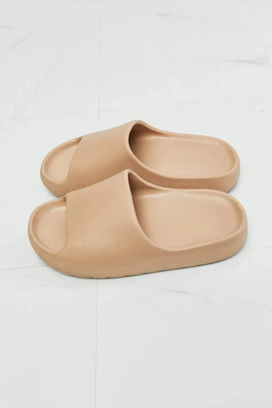 NOOK JOI Cozy Comfort Slides in Beige