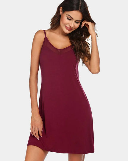 Scoop Neck Spaghetti Strap Lounge Dress