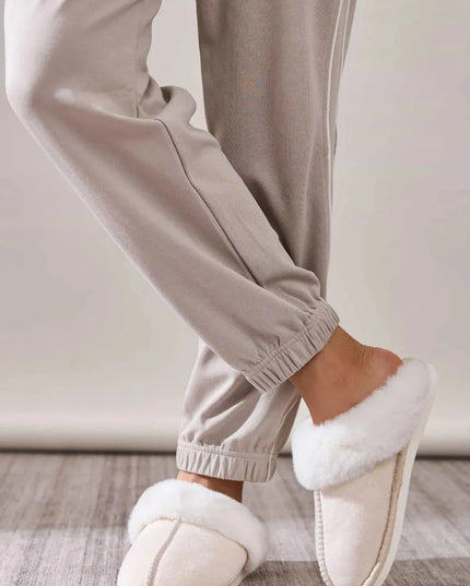 Cozy Faux Fur Round-Toe Slippers