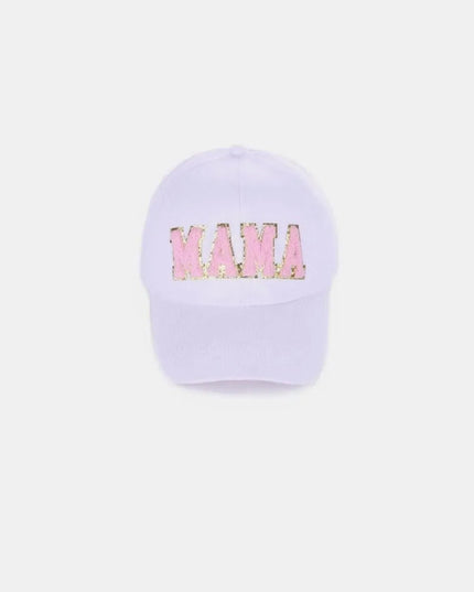 Gorra de béisbol con parche de chenilla MAMA 