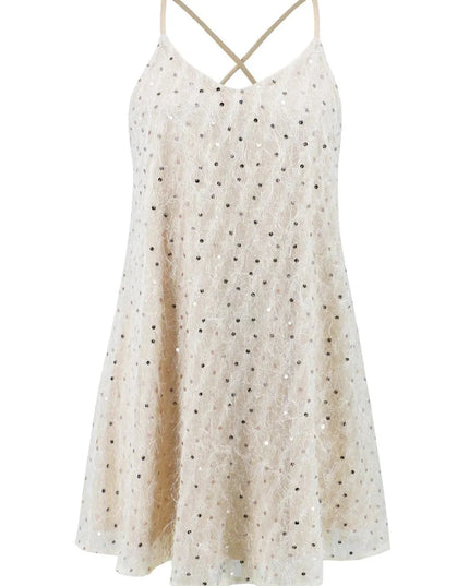 Sequin V-Neck Mini Cami Dress