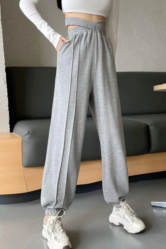 Crisscross Casual Long Pants